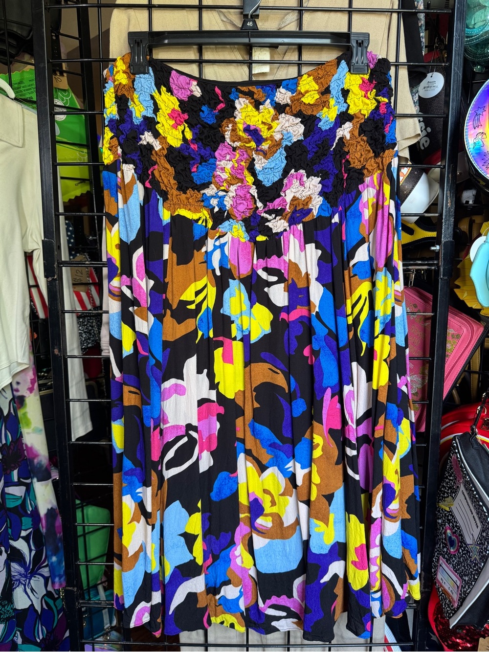 City Chic Plus Size Multicolor Floral Maxi Skirt
